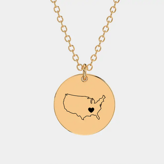 Ogrlica z enojnim zemljevidom